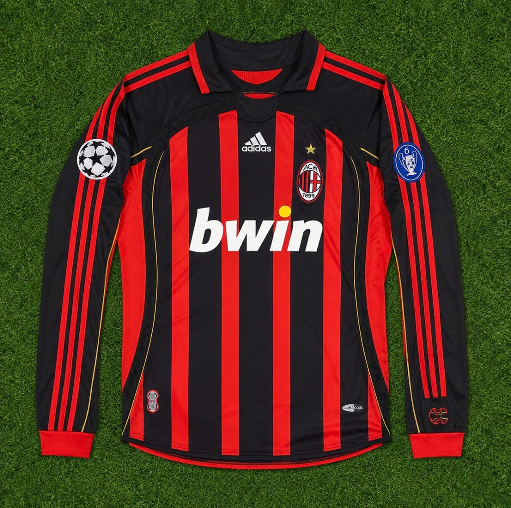 NEW 2006/2007 AC Milan #22 Kaka Champions League (Home) Retro- Slim Fit