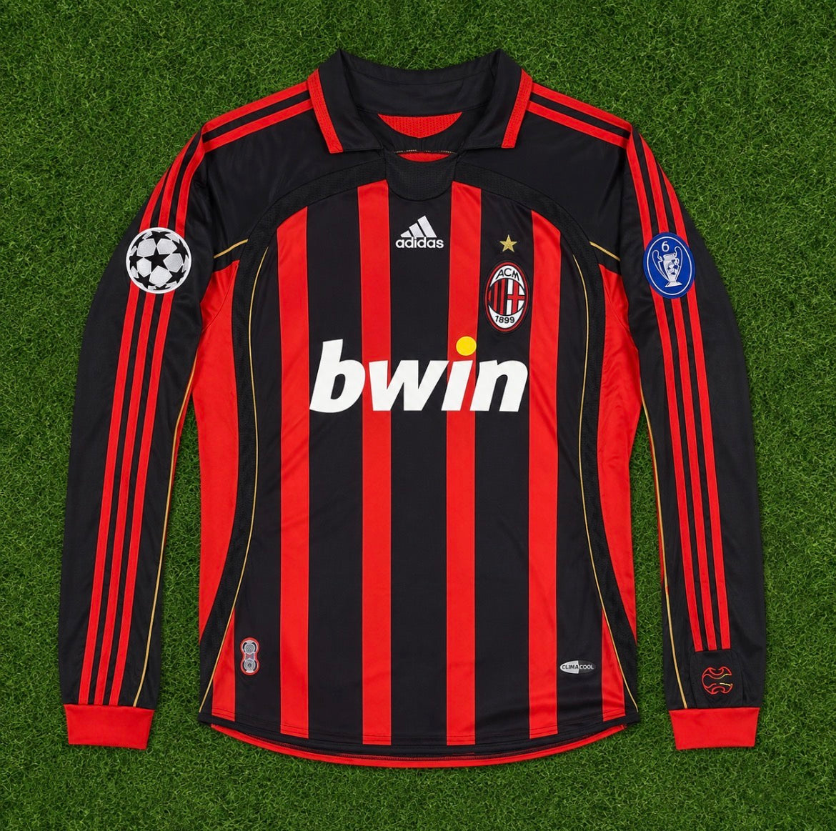 NEW 2006/2007 AC Milan #22 Kaka Champions League (Home) Retro- Slim Fit
