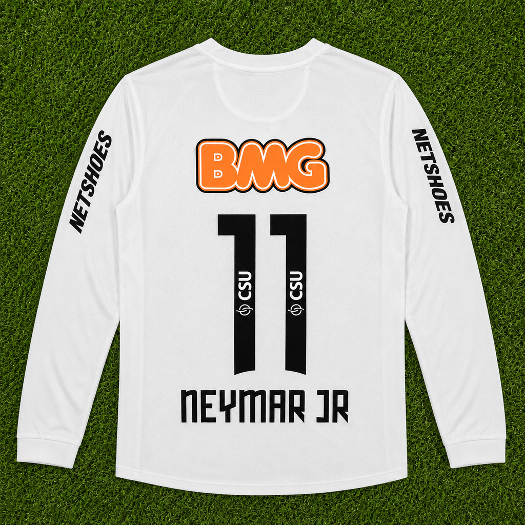 NEW 2012/2013 Santos #11 Neymar Jr (Home) Retro- Slim Fit