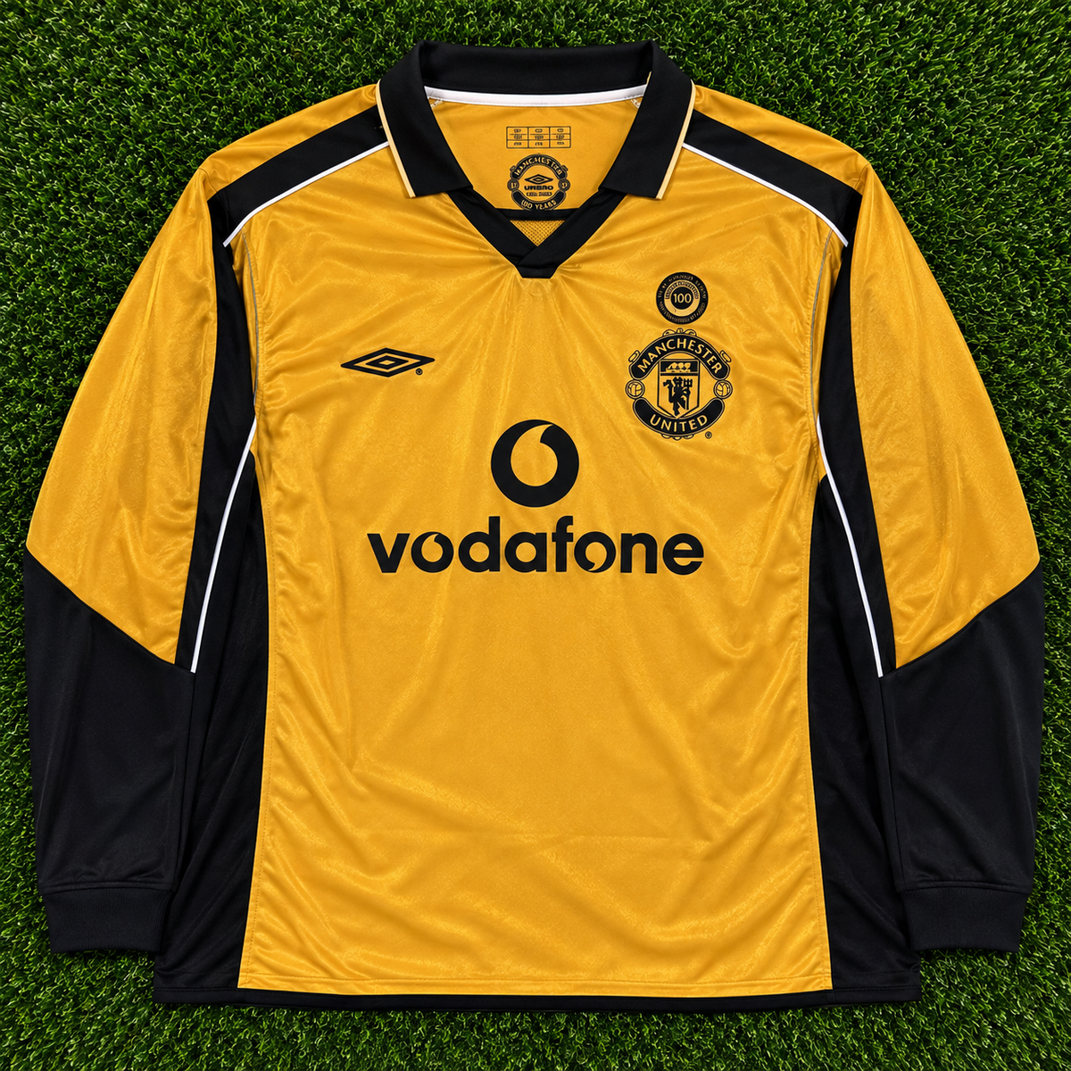 NEW 2001/2002 Reversible Man United #7 Beckham (Away) Retro-Slim Fit