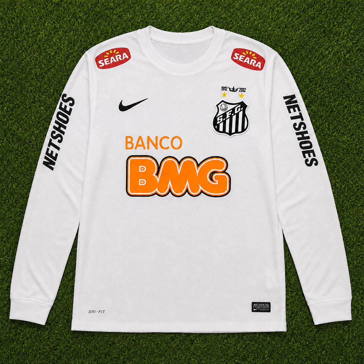 NEW 2012/2013 Santos #11 Neymar Jr (Home) Retro- Slim Fit