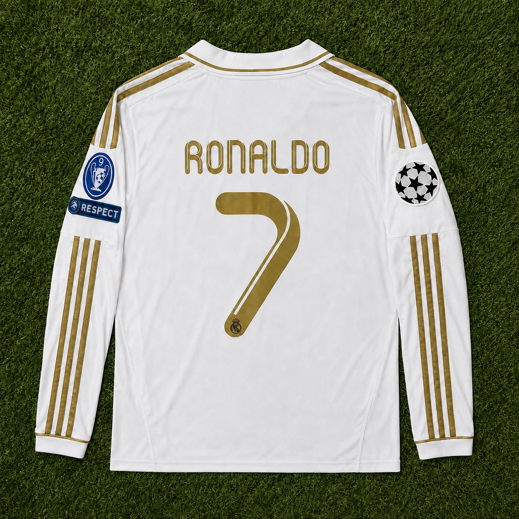 NEW 2011/2012 Real Madrid #7 Ronaldo (Home) Retro- Slim Fit