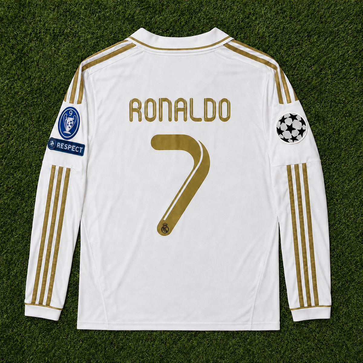 NEW 2011/2012 Real Madrid #7 Ronaldo (Home) Retro- Slim Fit