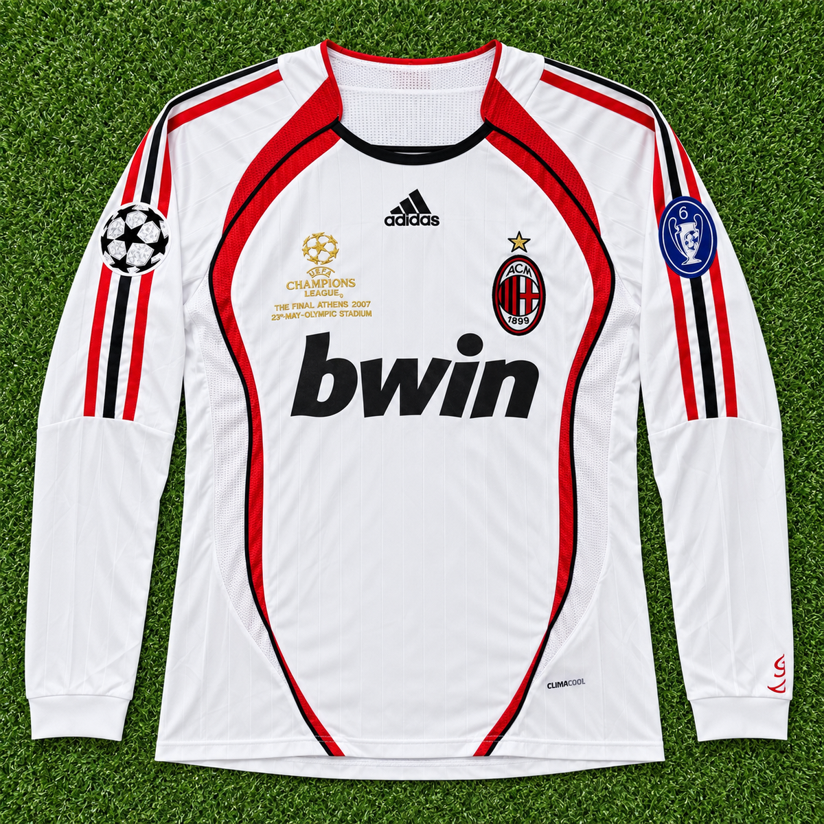 NEW 2006/2007 AC Milan CL Final #22 KAKA' (Away) Retro-Slim Fit