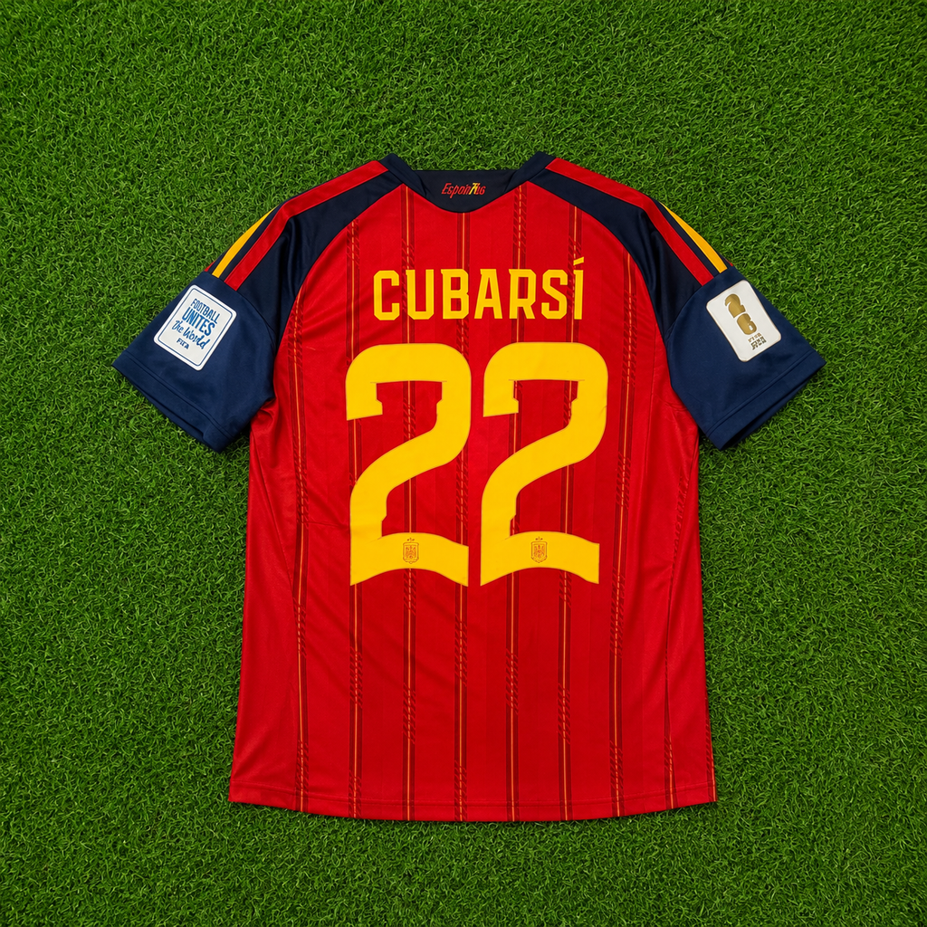 2026 Spain 2 Star #22 Cubarsi (Home) Fan Version