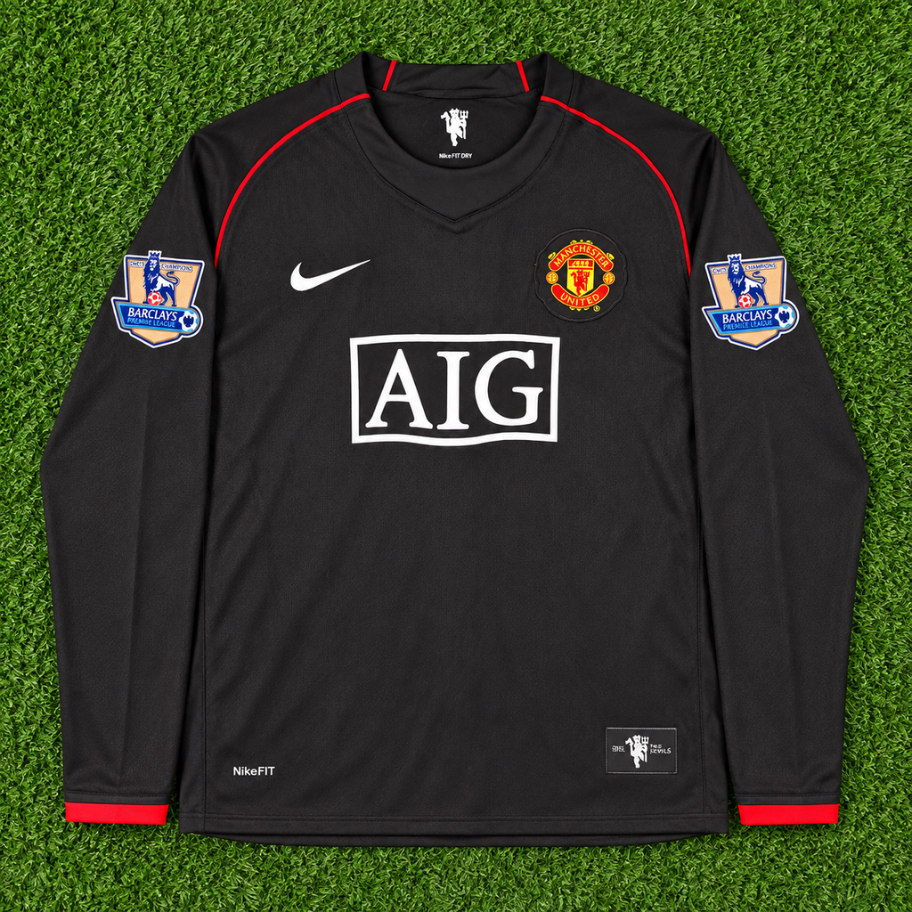 NEW 2007/2008 Man United #7 Ronaldo (Away) Retro- Slim Fit