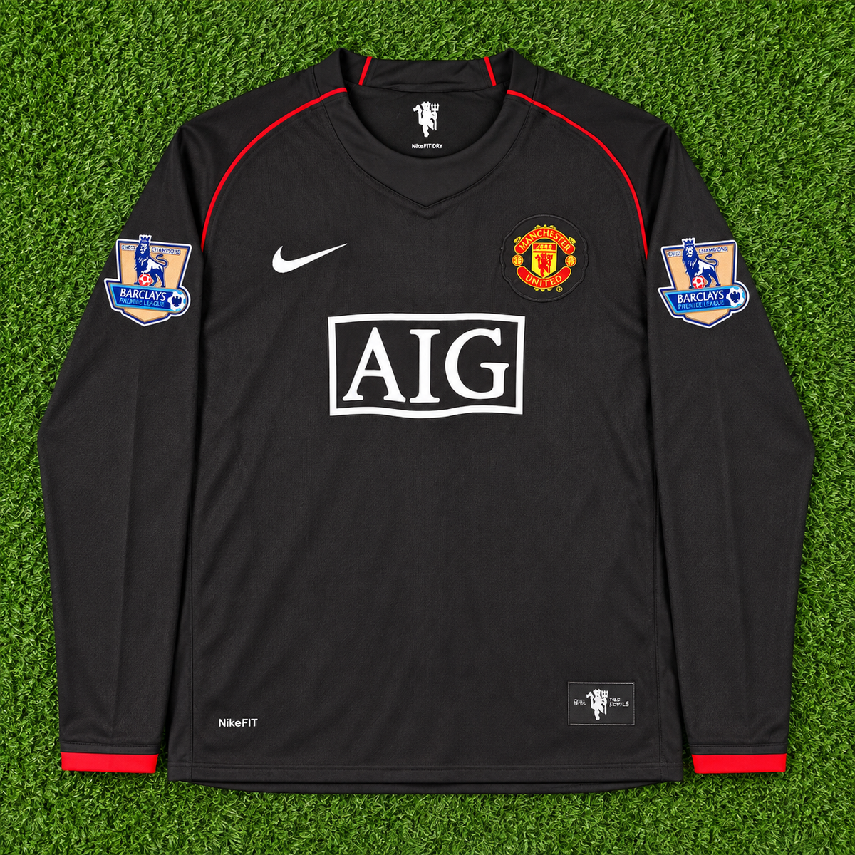 NEW 2007/2008 Man United #7 Ronaldo (Away) Retro- Slim Fit