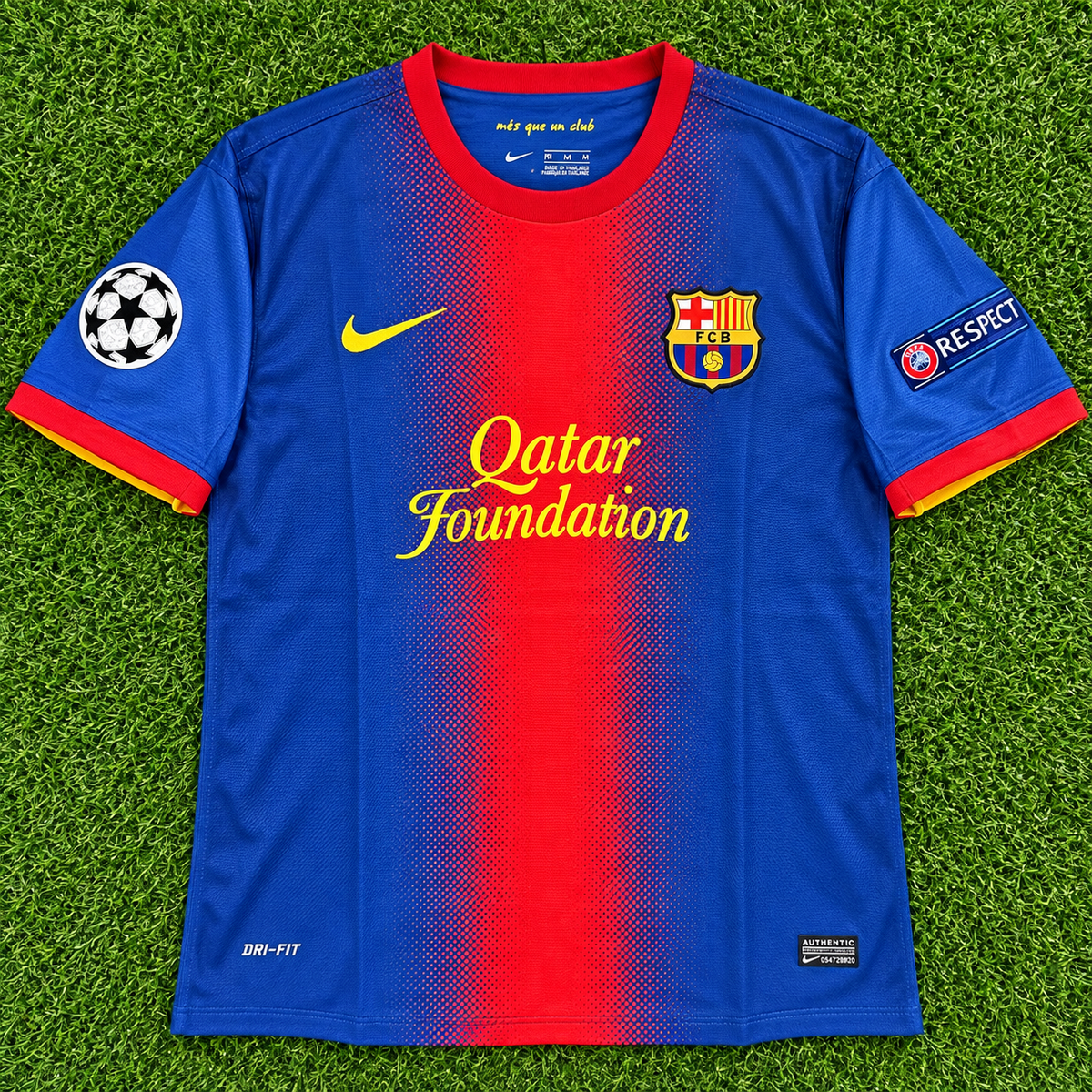 NEW 12/13 CL FC Barcelona #10 Messi (Home) Retro-Slim Fit