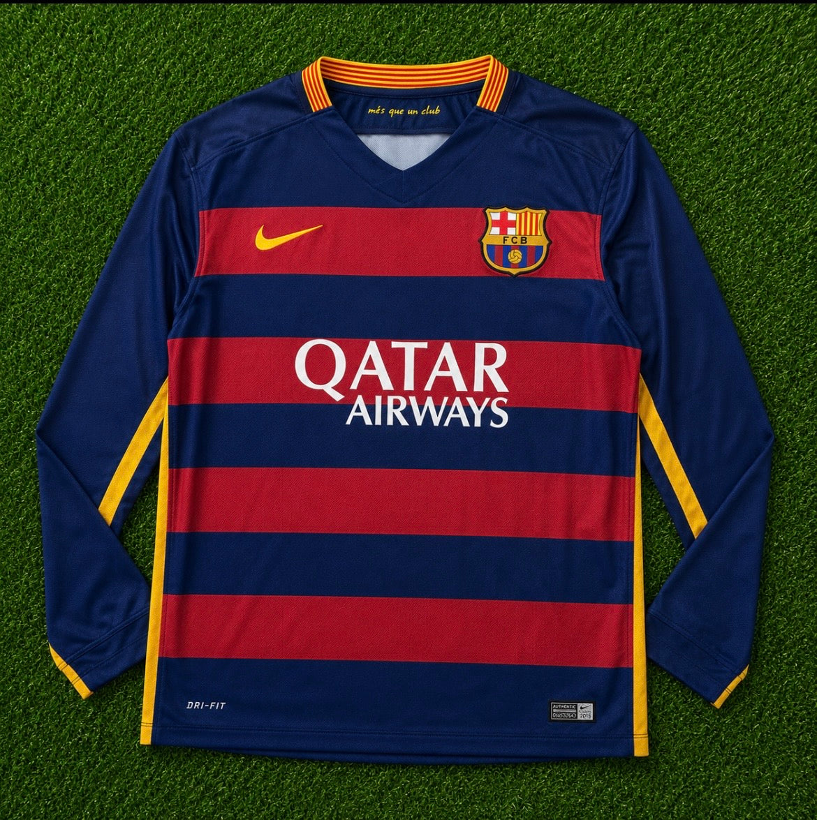NEW 2015/2016 FC Barcelona #11 Neymar Jr (Home) Retro- Slim Fit