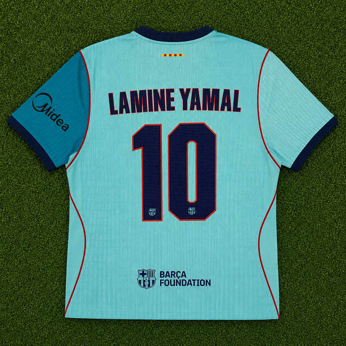 NEW 2026/2027 FC Barcelona #10 Lamine Yamal (3rd Kit) Player Version- Slim Fit