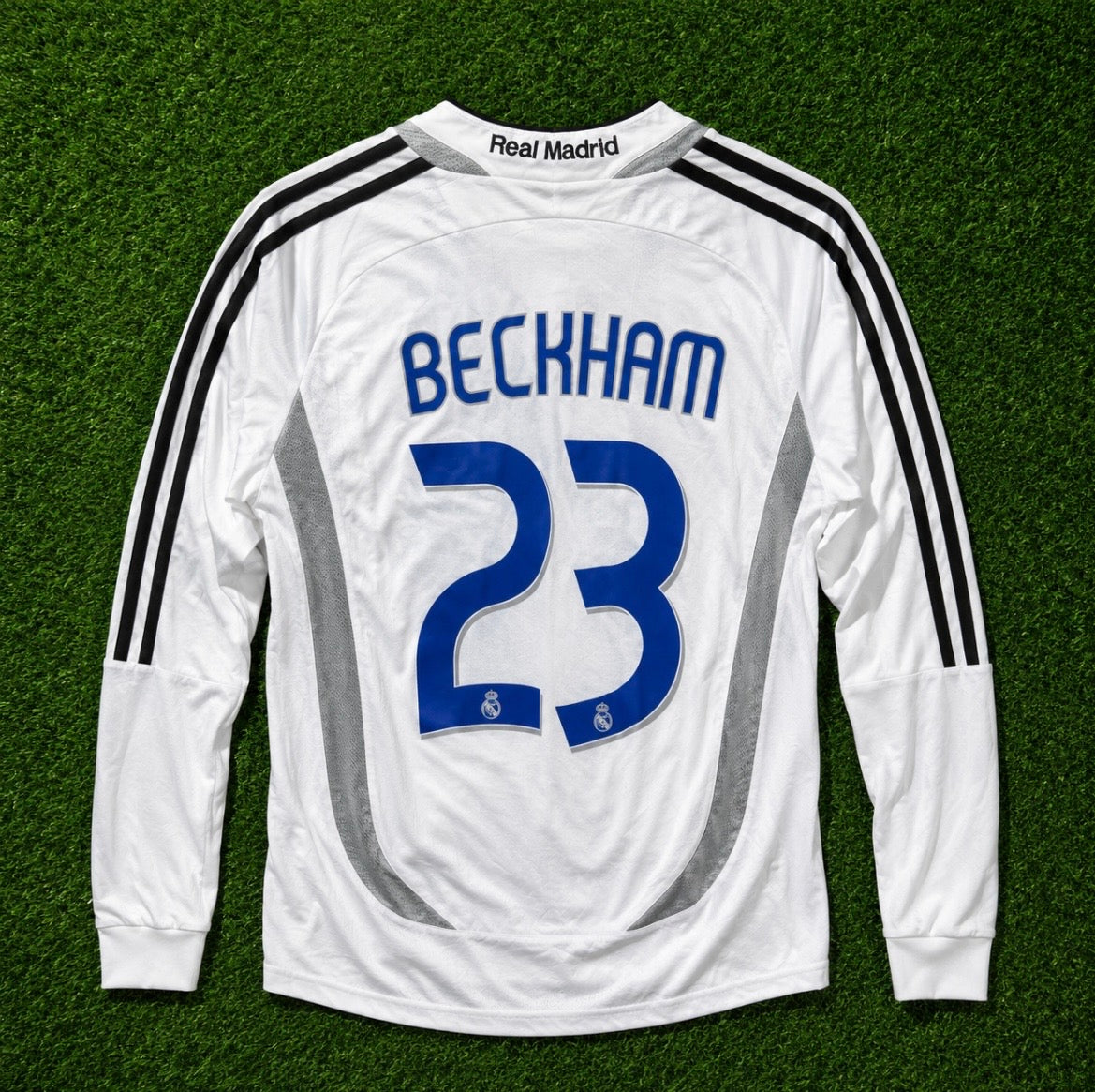NEW 2006/2007 Real Madrid #23 Beckham (Home) Retro- Slim Fit