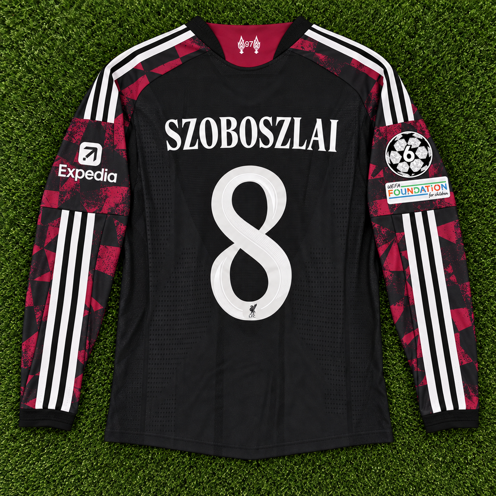 NEW 2026/2027 CL Liverpool #8 Szoboszlai (3rd Kit) Player Version-Slim fit