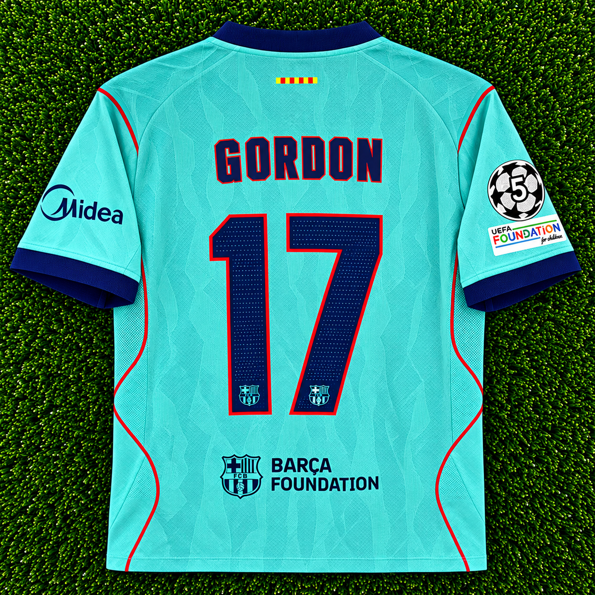NEW 2026/2027 CL FC Barcelona #17 Gordon (3rd Kit) Player Version-Slim Fit