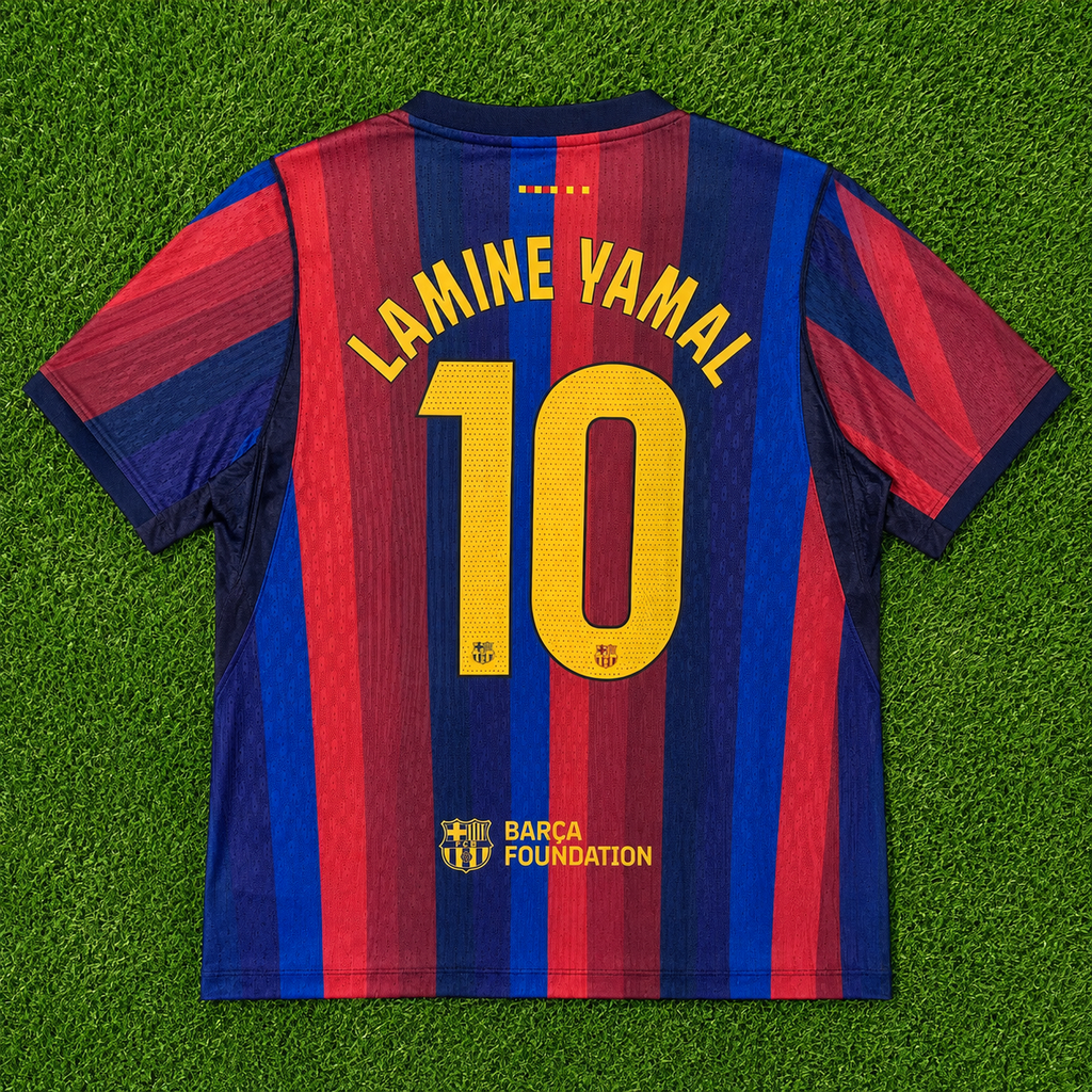 2026/2027 FC Barcelona #10 Lamine Yamal (Home) Player Version- Slim Fit