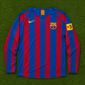 2005 FC Barcelona #10 Ronaldinho (Home) Retro- Slim Fit