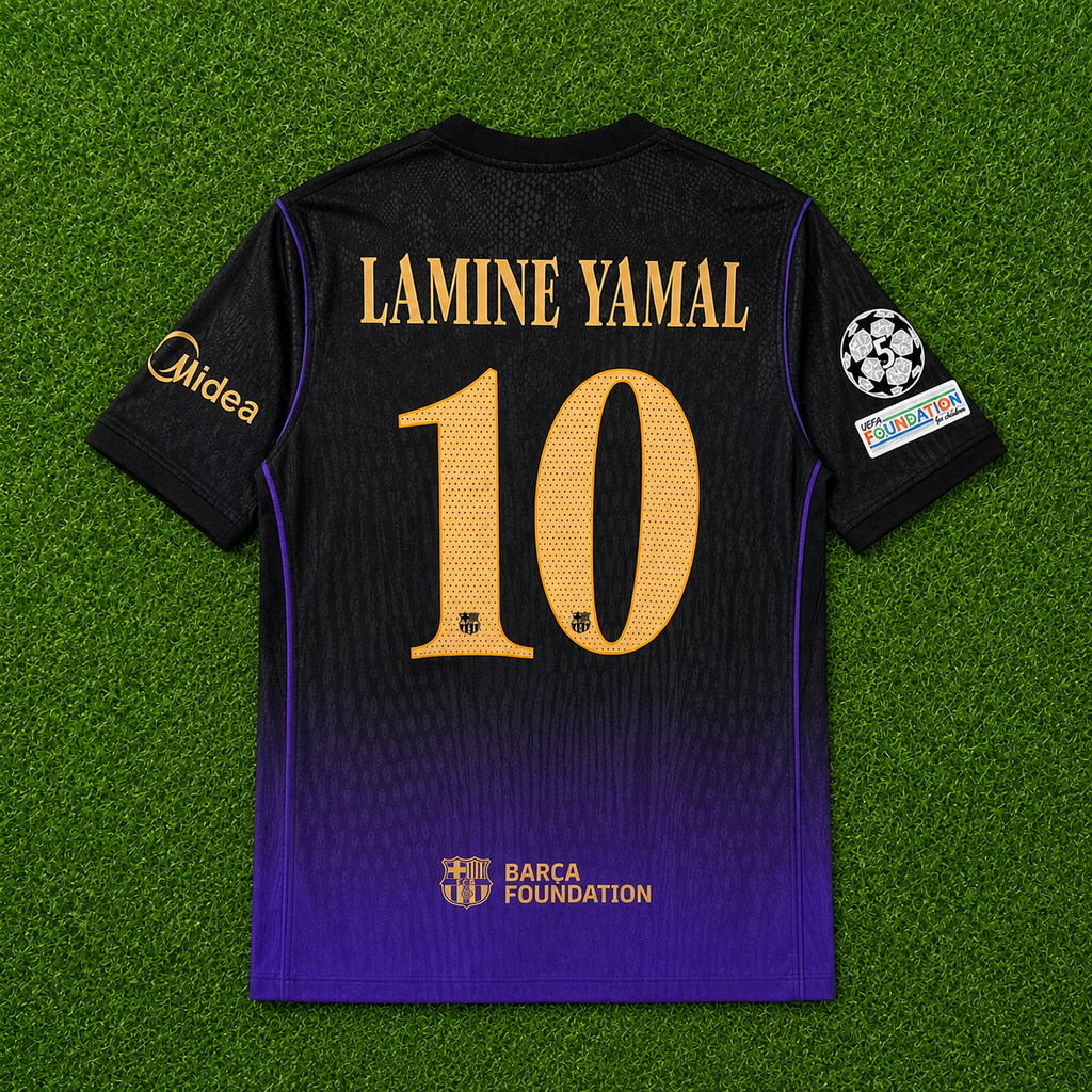 2026/2027 FC Barcelona #10 Lamine Yamal (Away) Player Version- Slim Fit