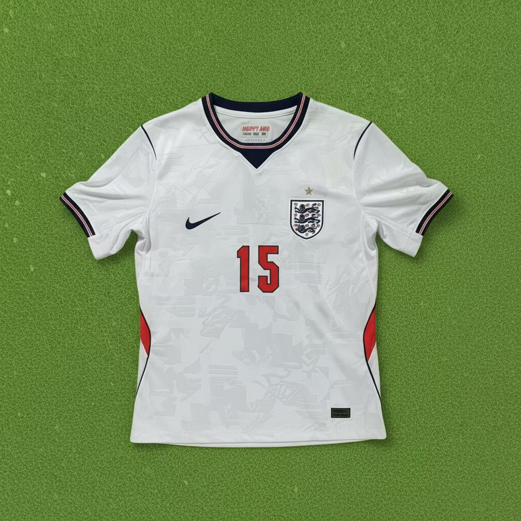 2026 England #15 Burns (Home) Player Version- Slim Fit