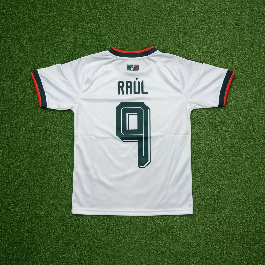2026 Mexico #9 Raul (Away) Retro- Slim Fit - Womens