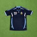 2006 Argentina #19 Messi (Away) Retro-Slim Fit