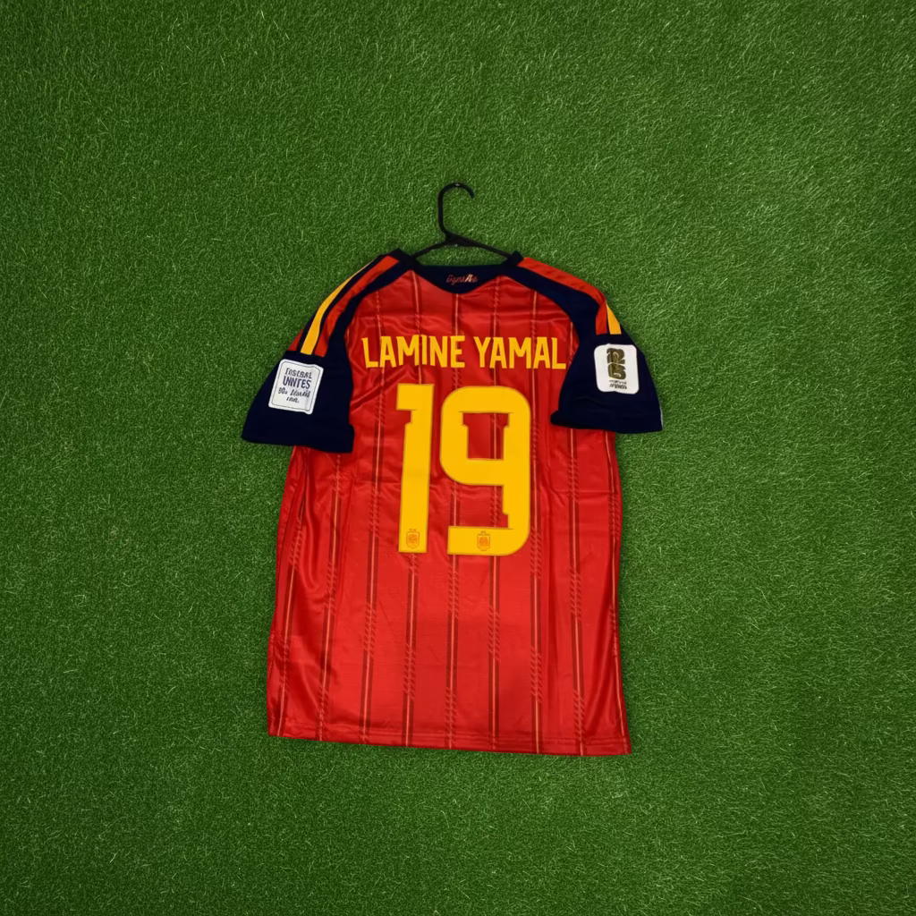 2026 Spain 2 Star #19 Lamine Yamal (Home) Fan Version- Slime Fit