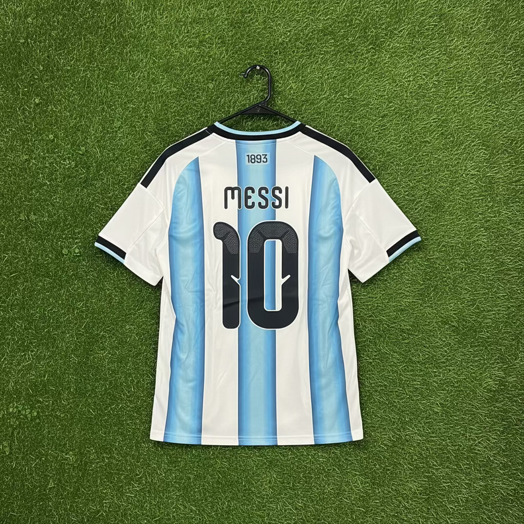2026 Argentina #10 Messi (Home) Fan Version- Slim Fit