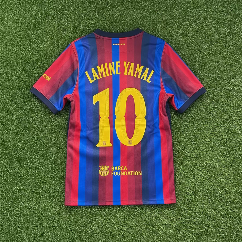 2026/2027 FC Barcelona #10 Lamine Yamal (Home) Fan Version- Slim Fit