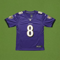 Baltimore Ravens #8 Jackson (Home) Authentic