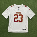 San Francisco 49ers #23 McCaffrey (Away) Authentic