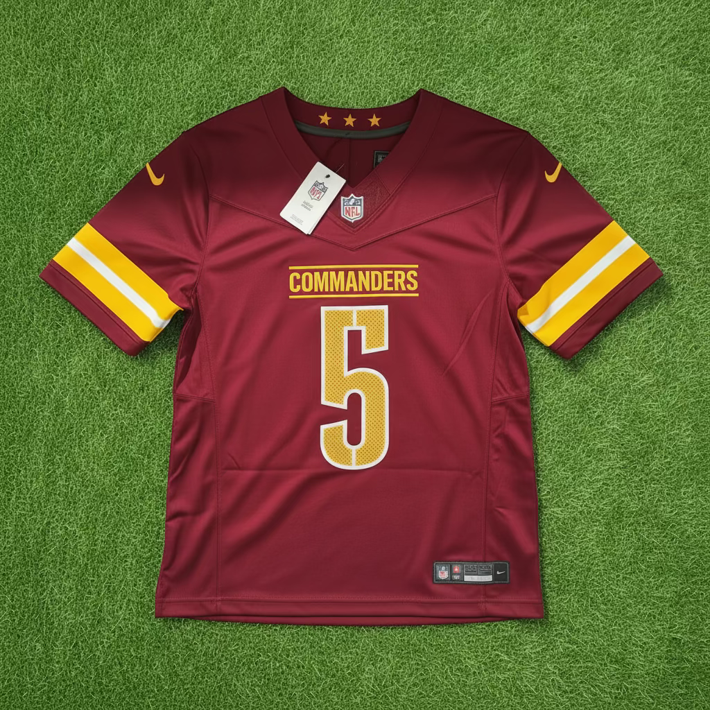 Washington Commanders #5 Daniels (Home) Authentic