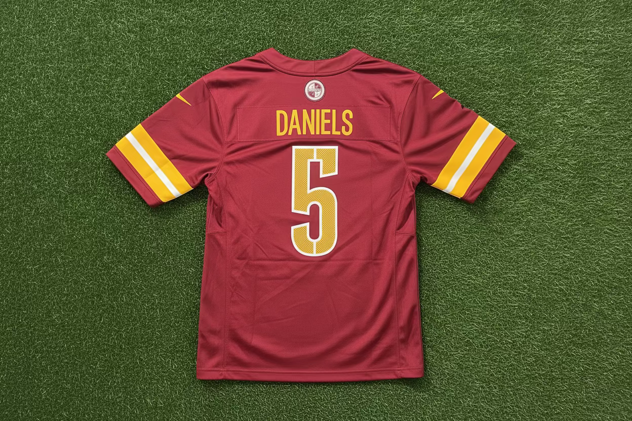 Washington Commanders #5 Daniels (Home) Authentic