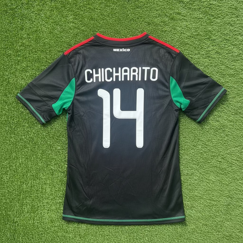 2010 Mexico #14 Chicharito (Away) Retro- Slim Fit
