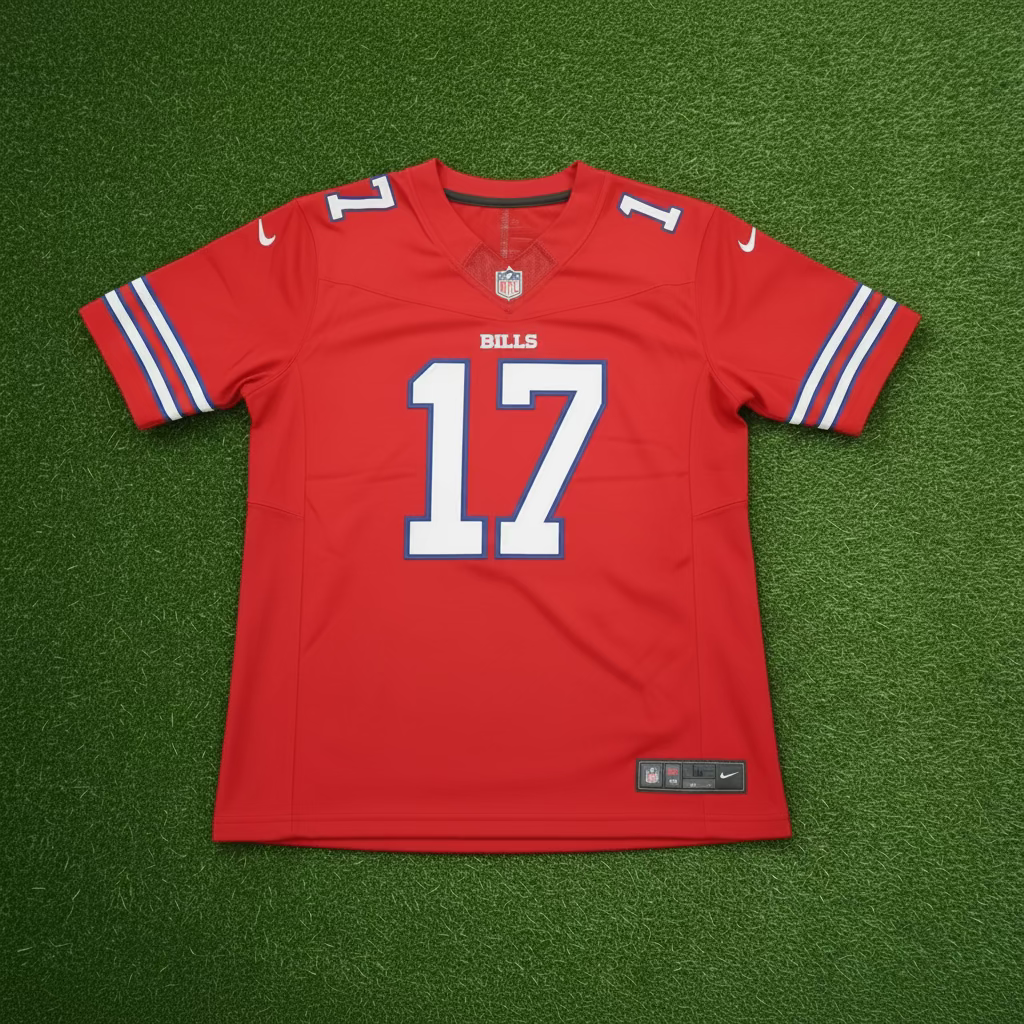 Buffalo Bills #17 Allen (Away) Authentic