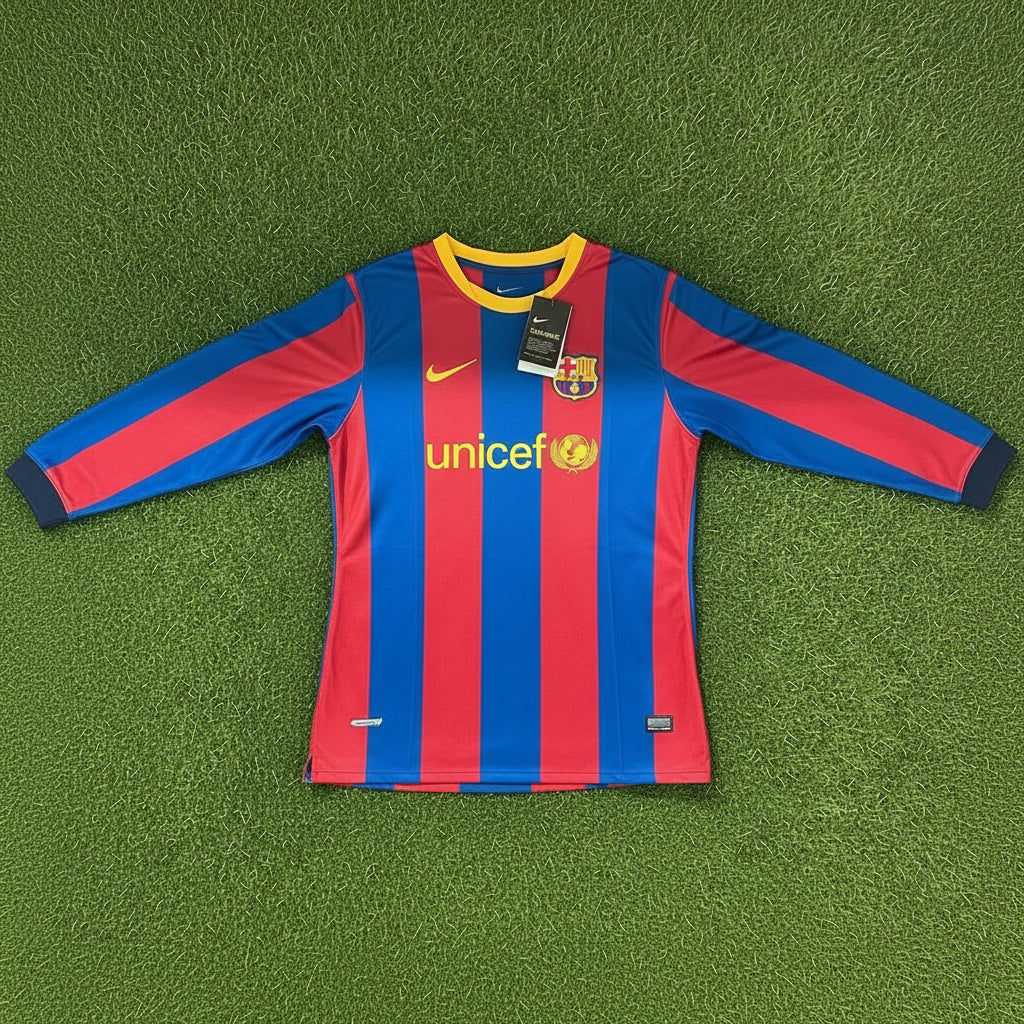 2010/2011 FC Barcelona #10 Messi (Home) Retro- Slim Fit