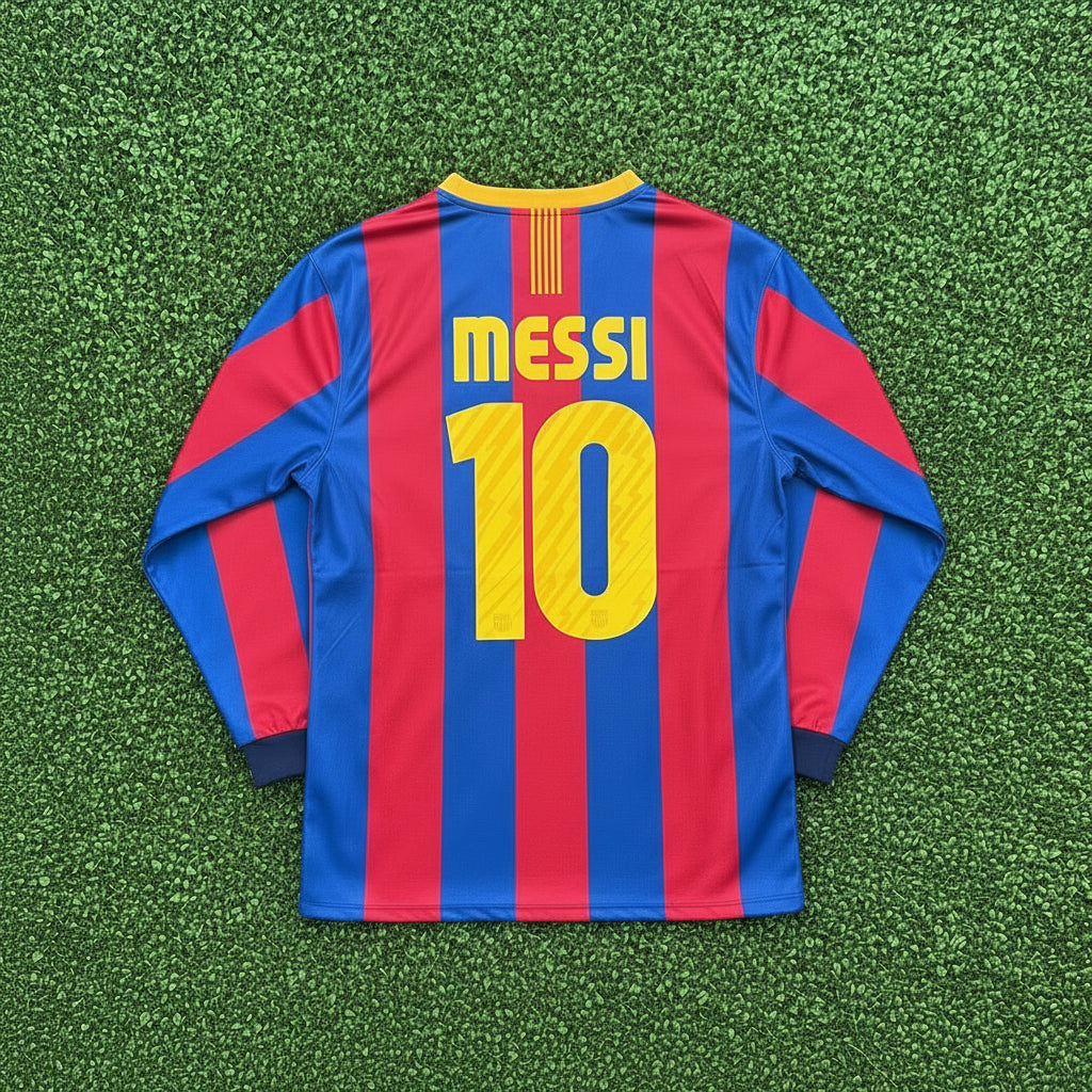 2010/2011 FC Barcelona #10 Messi (Home) Retro- Slim Fit