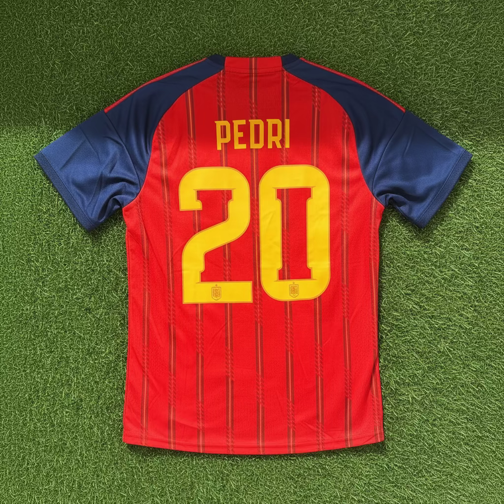 2026 Spain #20 Pedri (Home) Player Version- Slim Fit