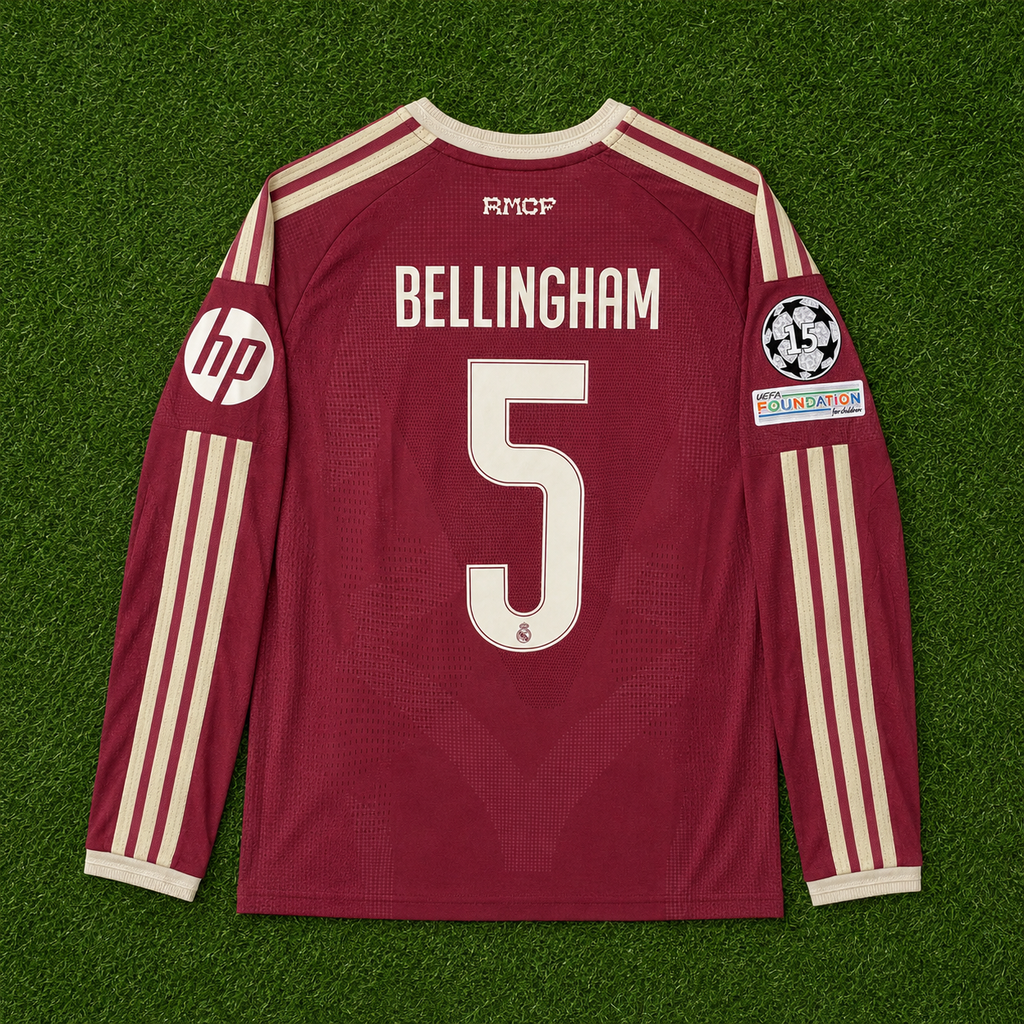 NEW 2026/2027 Real Madrid #5 Bellingham (3rd Kit) Player Version- Slim Fit