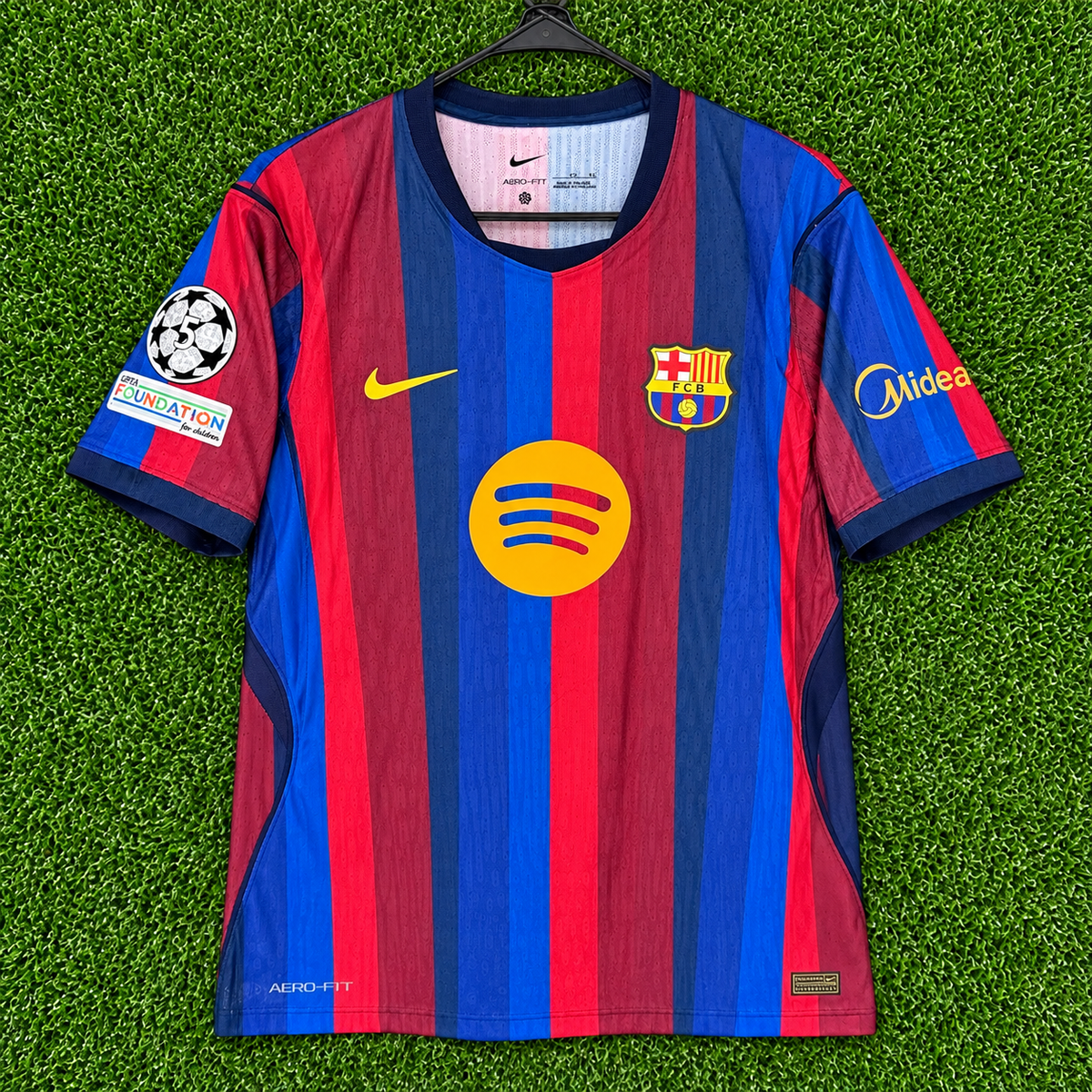 NEW 2026/2027 CL FC Barcelona #11 Raphina (Home) Player Version-Slim Fit