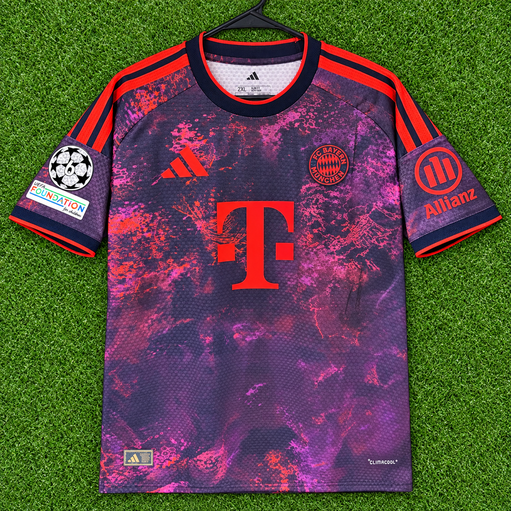NEW 2026/2027 CL FC Bayern #17 Olise (#rd Kit) Player Version-Slim Fit