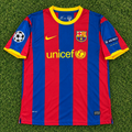 NEW 2011/2012 FC Barcelona CL Final #10 Messi (Home) Retro-Slim Fit
