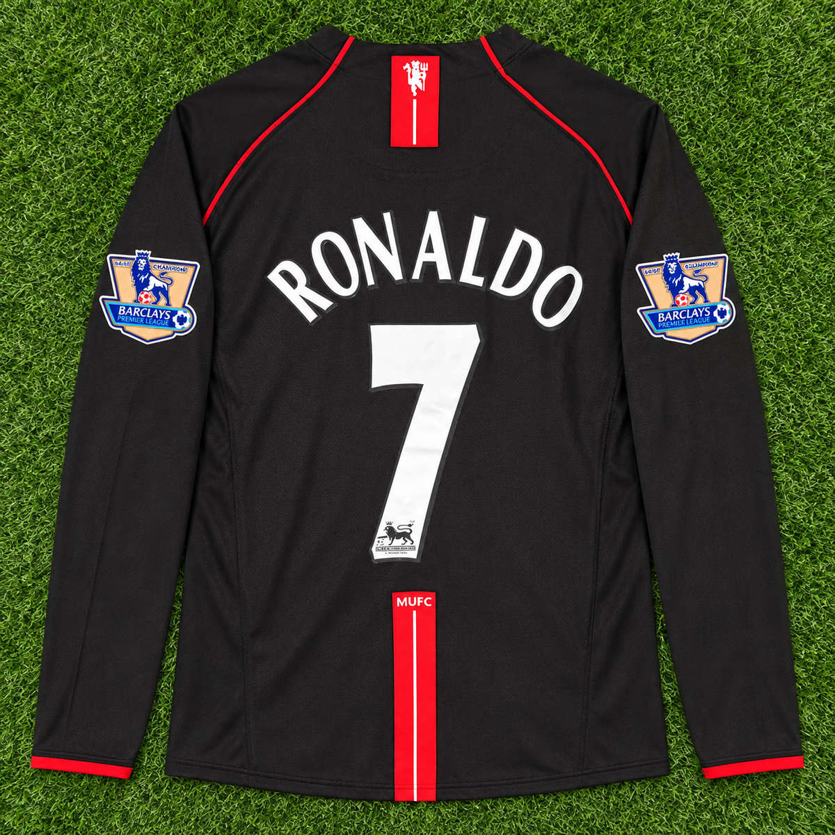 NEW 2007/2008 Man United #7 Ronaldo (Away) Retro- Slim Fit