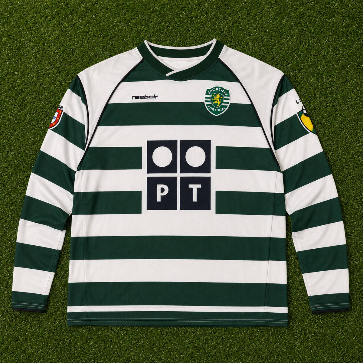 NEW 2001/2003 Sporting Lisbon #28 C. Ronaldo (Home) Retro- Slim Fit